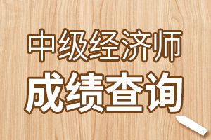 2020年中级经济师考试成绩查询